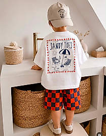 Sandy Toes Damalı Şortlu Takım