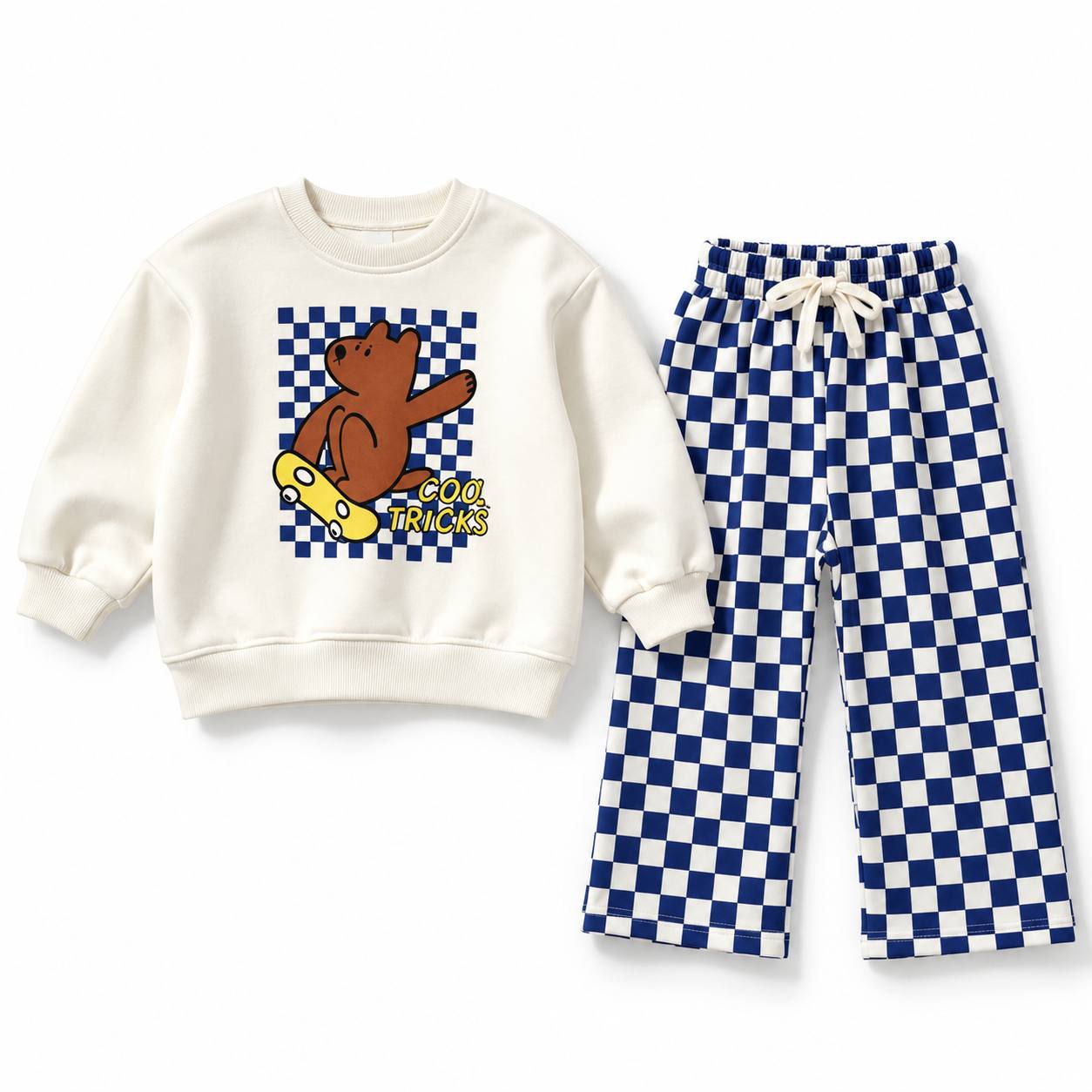 Unisex Damalı Takım